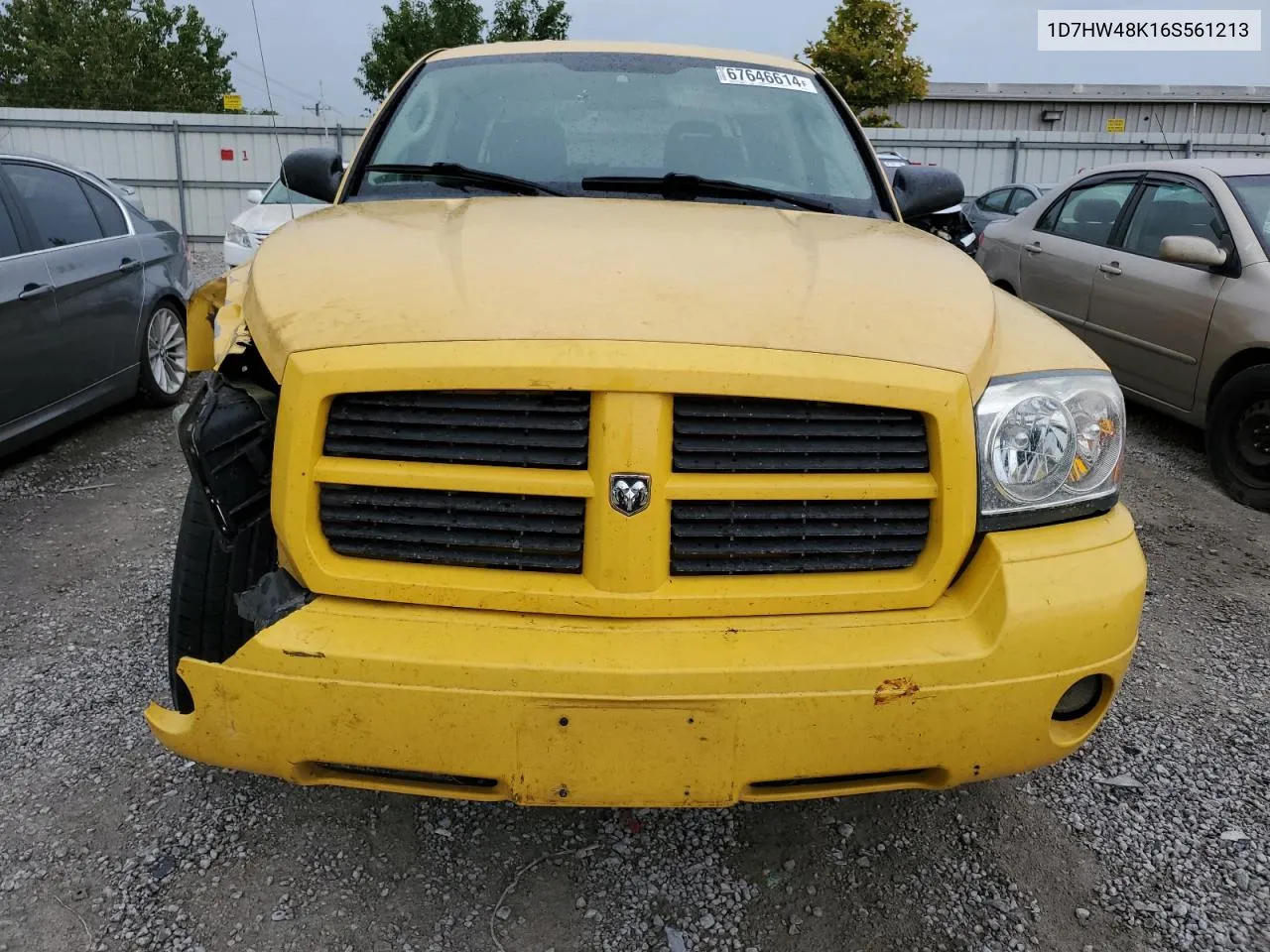 2006 Dodge Dakota Quad Slt VIN: 1D7HW48K16S561213 Lot: 67646614