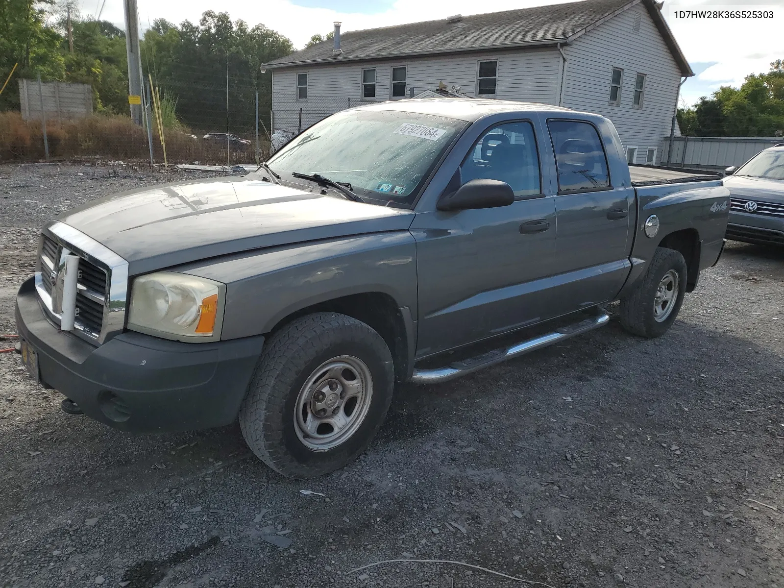 2006 Dodge Dakota Quad VIN: 1D7HW28K36S525303 Lot: 67927064