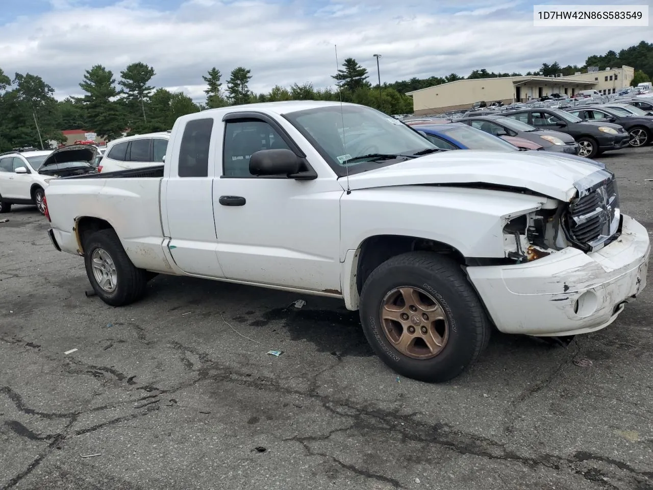 2006 Dodge Dakota Slt VIN: 1D7HW42N86S583549 Lot: 69373164