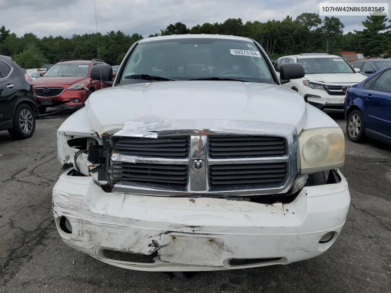 2006 Dodge Dakota Slt VIN: 1D7HW42N86S583549 Lot: 69373164