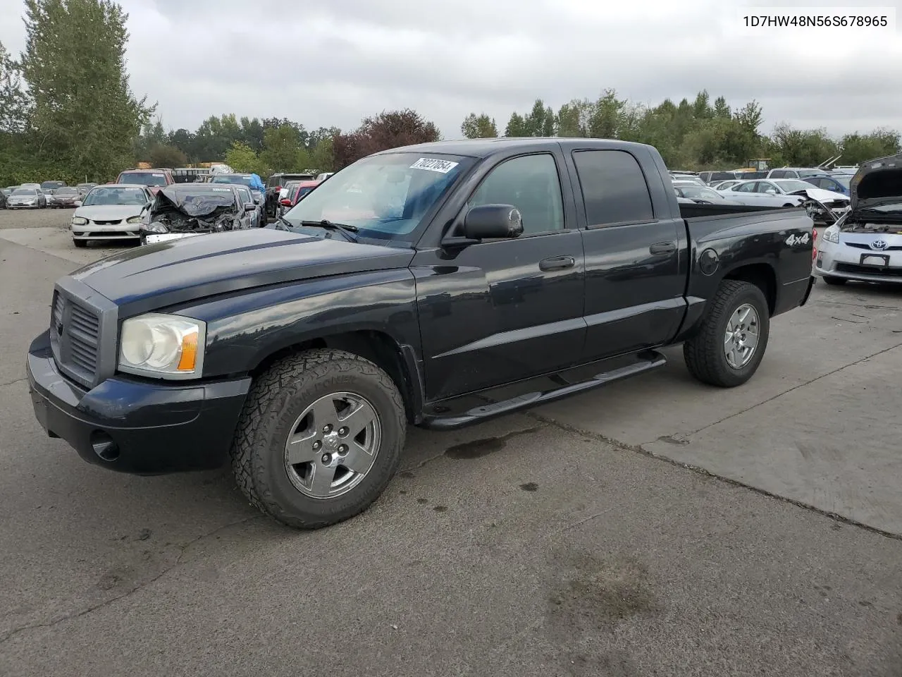 2006 Dodge Dakota Quad Slt VIN: 1D7HW48N56S678965 Lot: 70227054