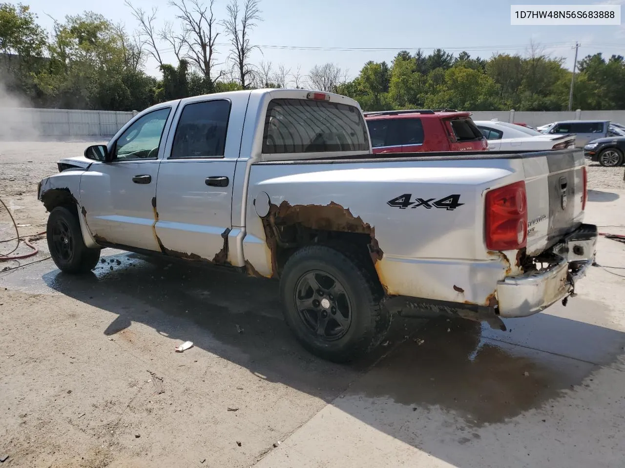 2006 Dodge Dakota Quad Slt VIN: 1D7HW48N56S683888 Lot: 70581414