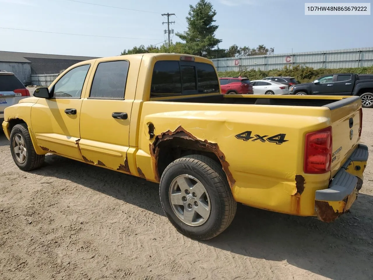 2006 Dodge Dakota Quad Slt VIN: 1D7HW48N86S679222 Lot: 71169894