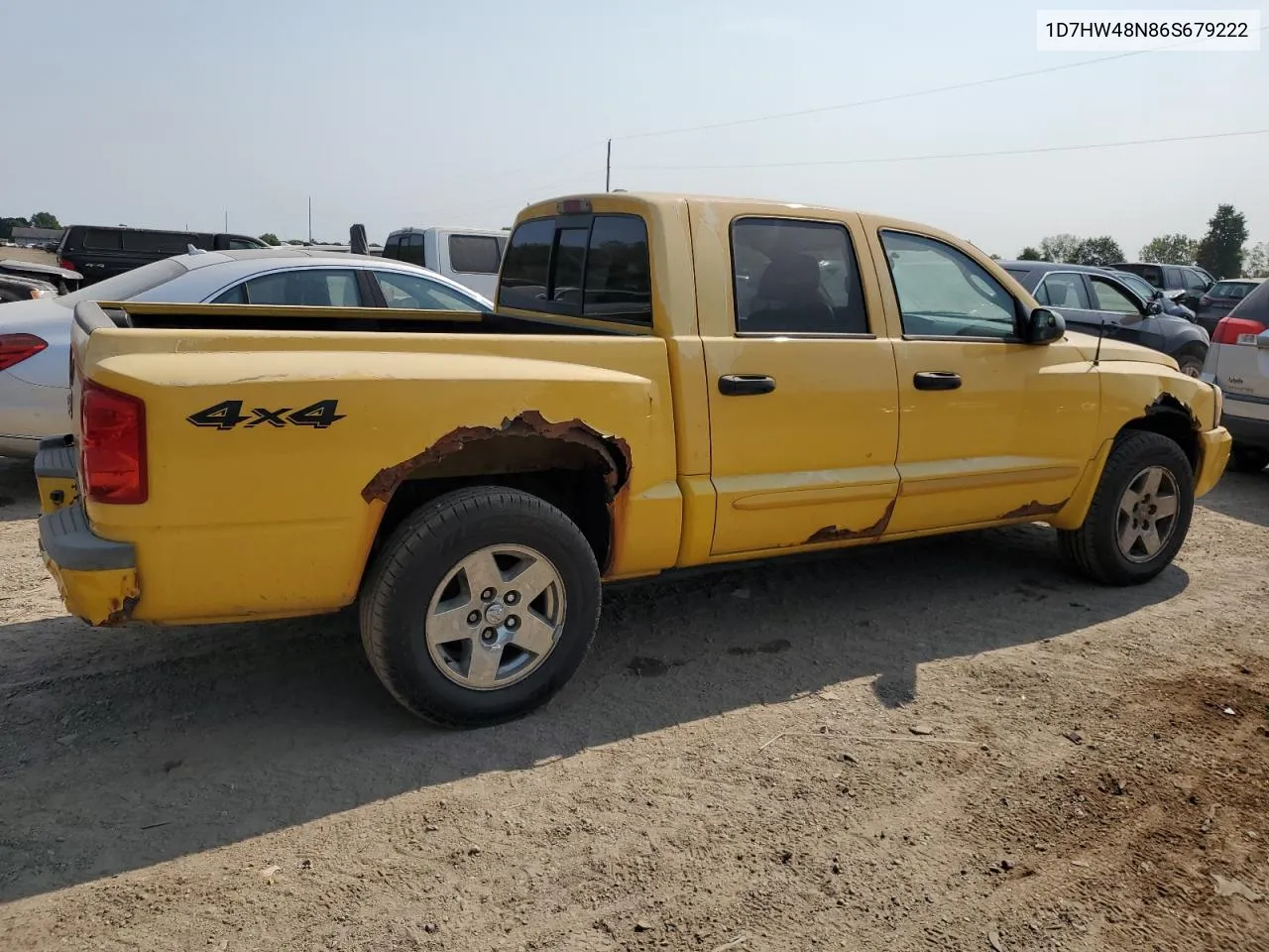 2006 Dodge Dakota Quad Slt VIN: 1D7HW48N86S679222 Lot: 71169894