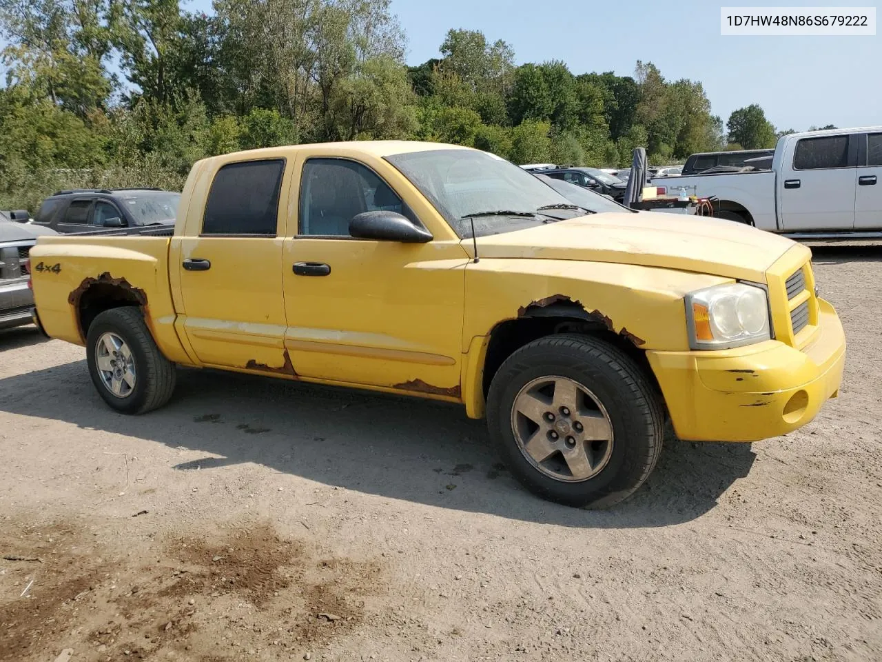 2006 Dodge Dakota Quad Slt VIN: 1D7HW48N86S679222 Lot: 71169894