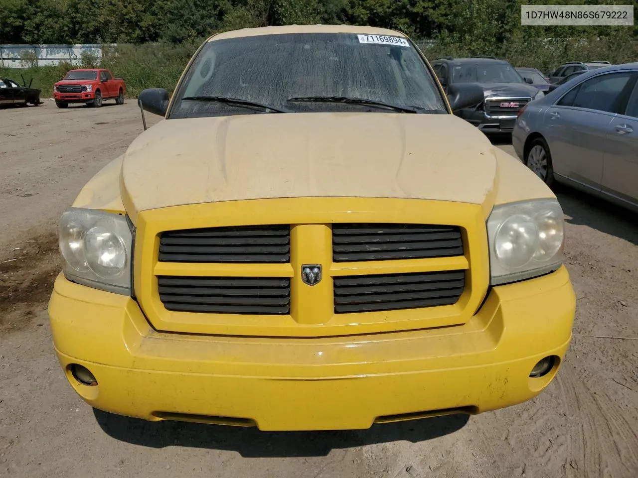 2006 Dodge Dakota Quad Slt VIN: 1D7HW48N86S679222 Lot: 71169894