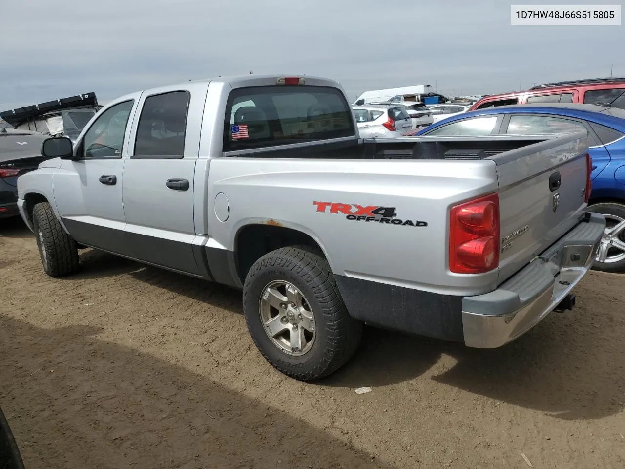 2006 Dodge Dakota Quad Slt VIN: 1D7HW48J66S515805 Lot: 71723824