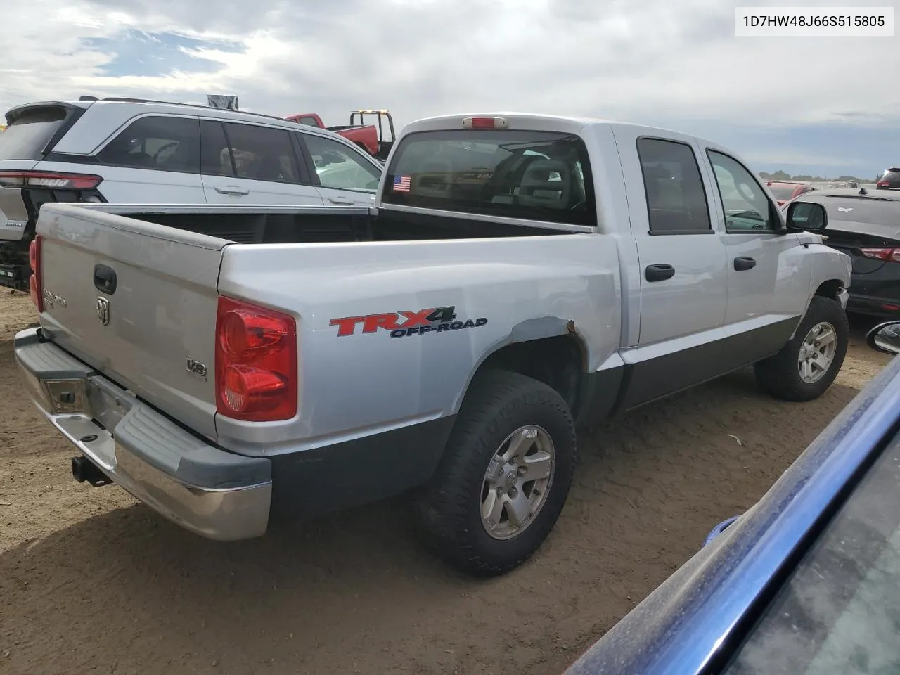 2006 Dodge Dakota Quad Slt VIN: 1D7HW48J66S515805 Lot: 71723824