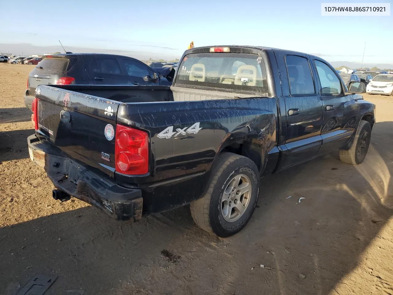 2006 Dodge Dakota Quad Slt VIN: 1D7HW48J86S710921 Lot: 72033614