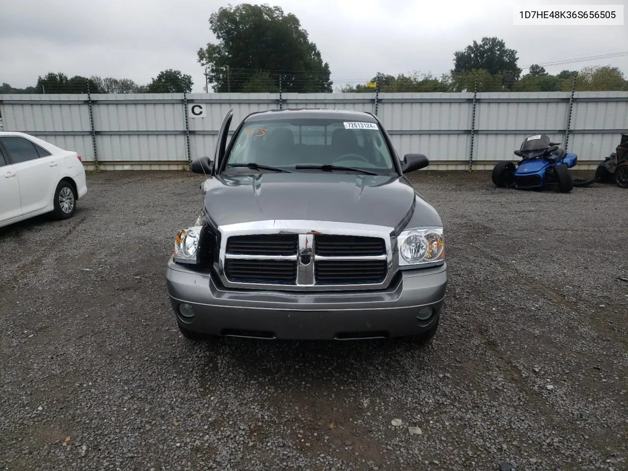 2006 Dodge Dakota Quad Slt VIN: 1D7HE48K36S656505 Lot: 72613124