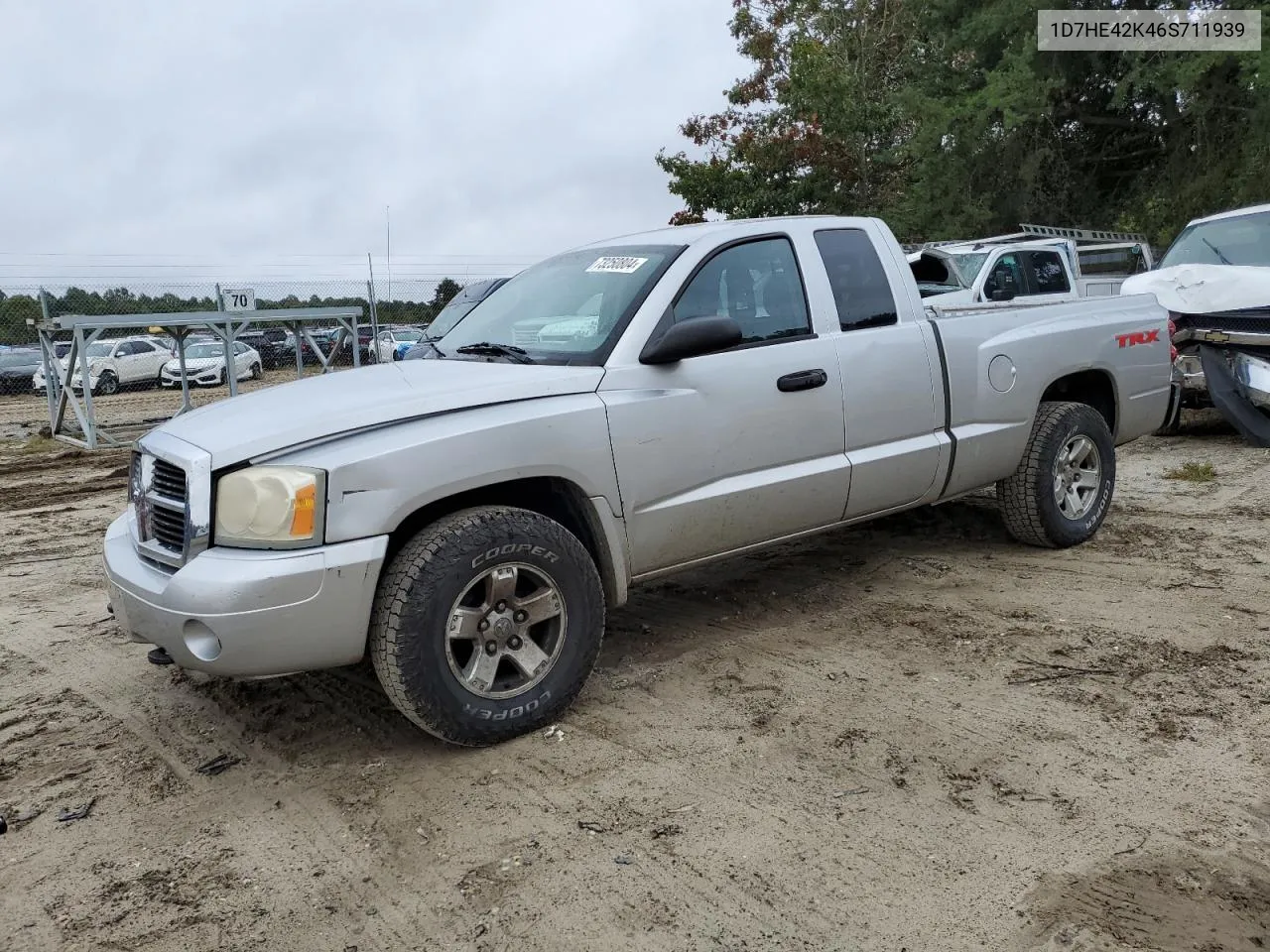 2006 Dodge Dakota Slt VIN: 1D7HE42K46S711939 Lot: 73250804