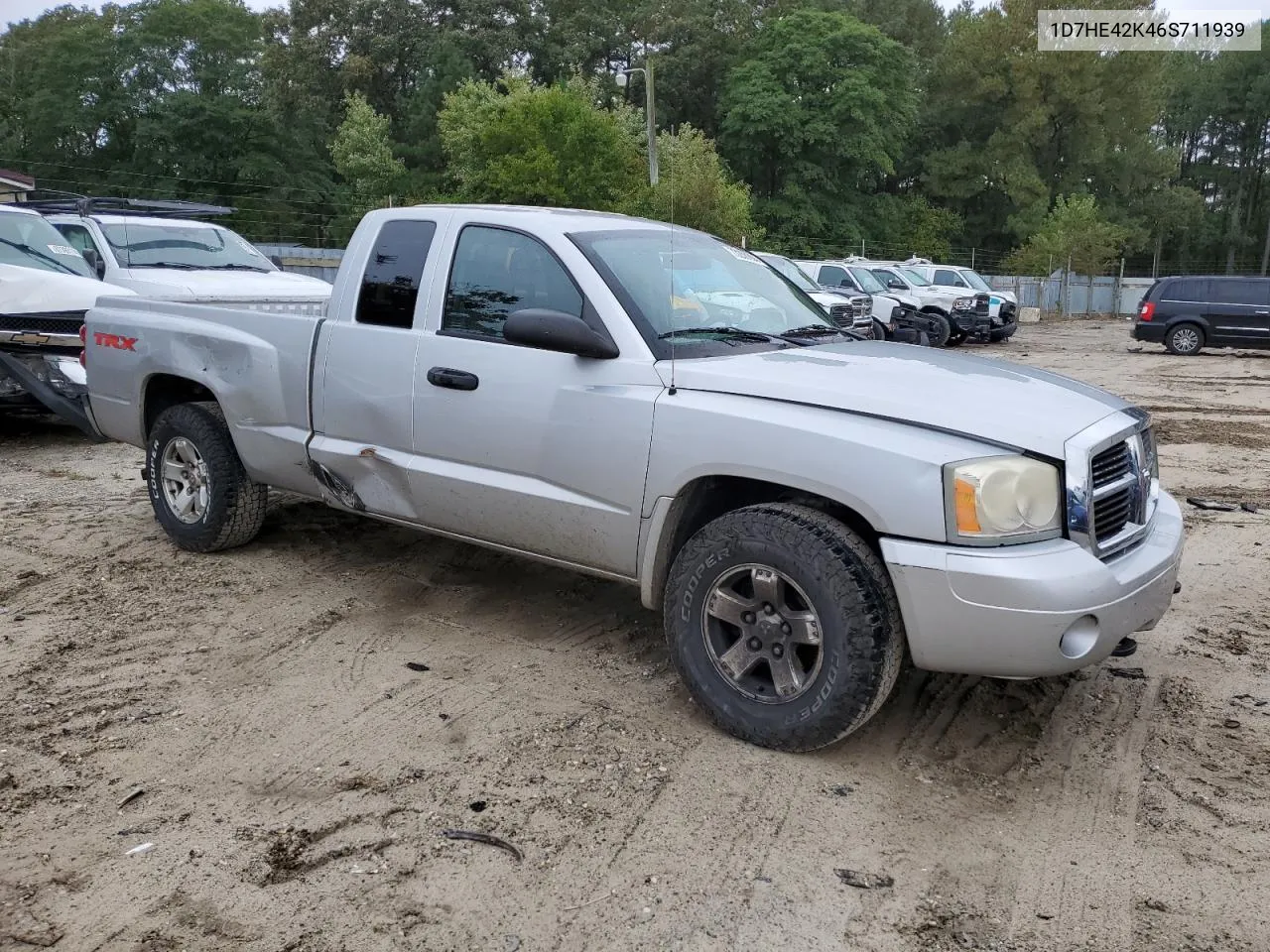 2006 Dodge Dakota Slt VIN: 1D7HE42K46S711939 Lot: 73250804