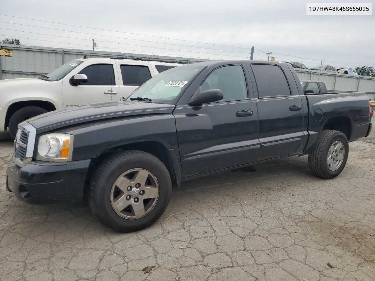 2006 Dodge Dakota Quad Slt VIN: 1D7HW48K46S665095 Lot: 73365124