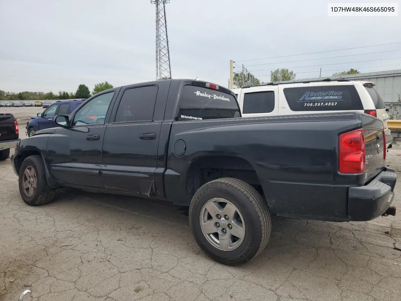 2006 Dodge Dakota Quad Slt VIN: 1D7HW48K46S665095 Lot: 73365124