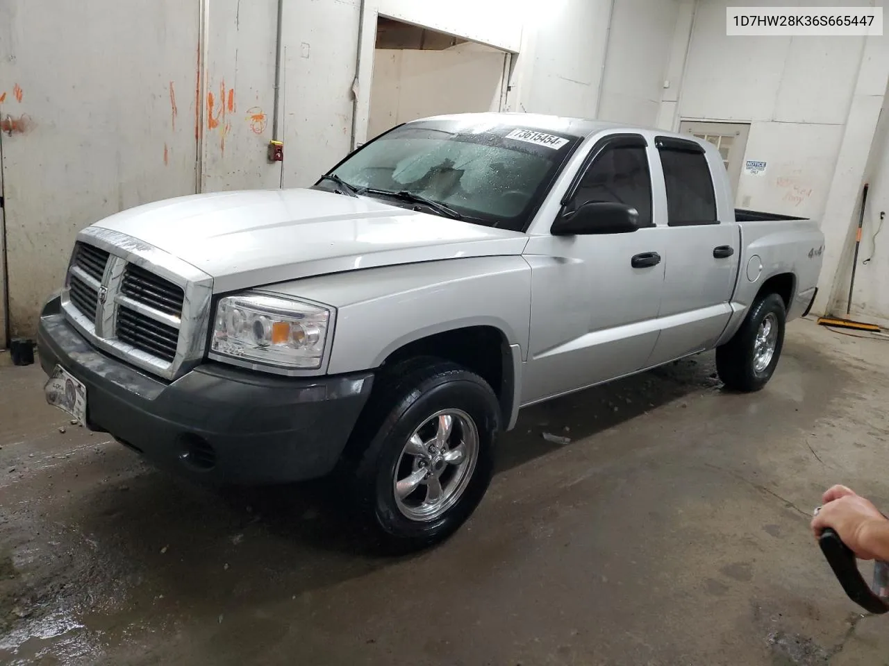 2006 Dodge Dakota Quad VIN: 1D7HW28K36S665447 Lot: 73615454