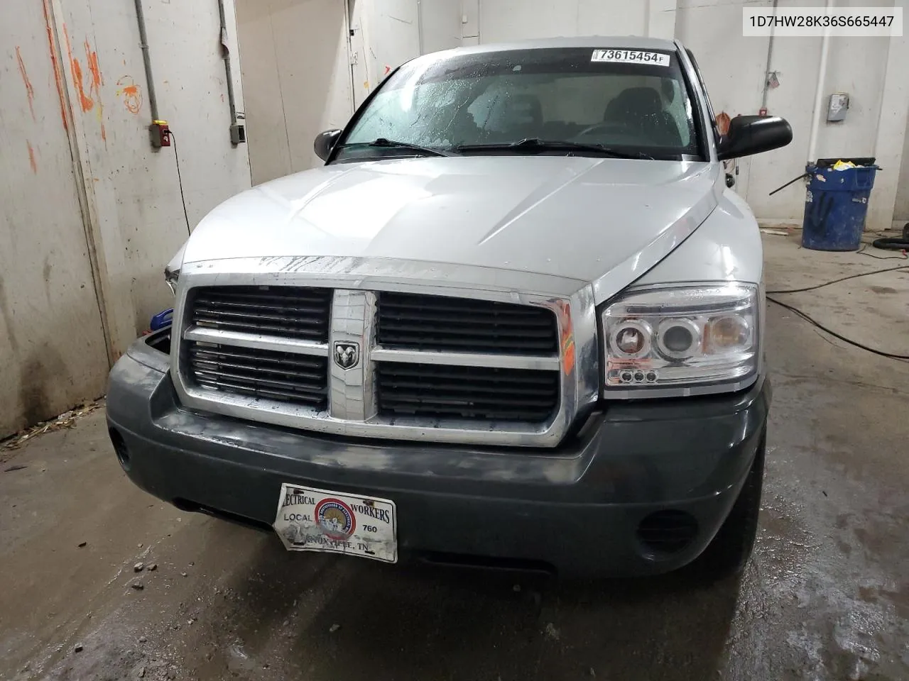 2006 Dodge Dakota Quad VIN: 1D7HW28K36S665447 Lot: 73615454