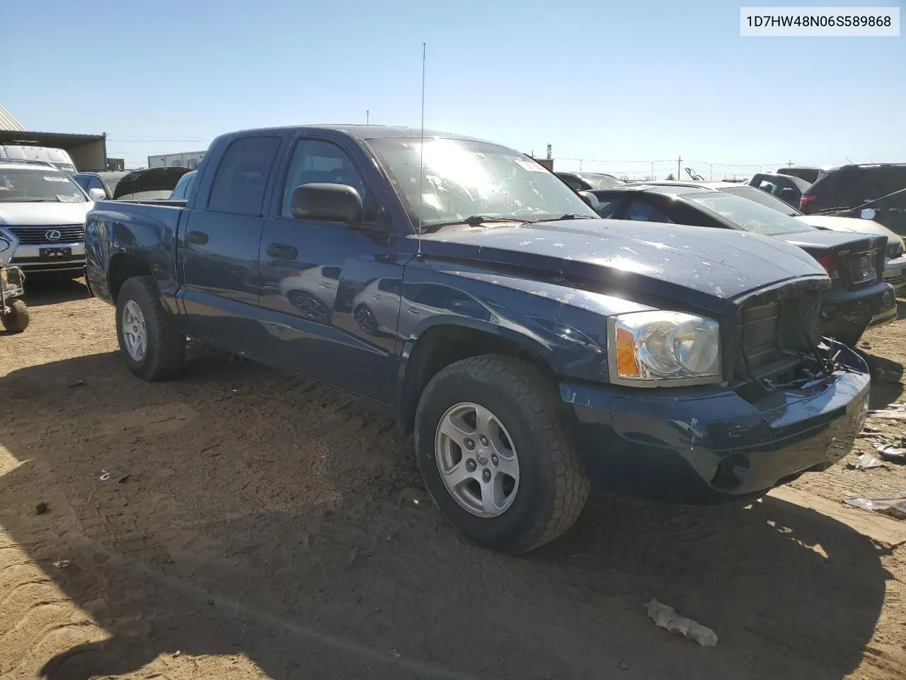 2006 Dodge Dakota Quad Slt VIN: 1D7HW48N06S589868 Lot: 73673364