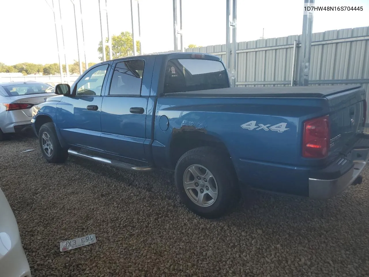 2006 Dodge Dakota Quad Slt VIN: 1D7HW48N16S704445 Lot: 73714614