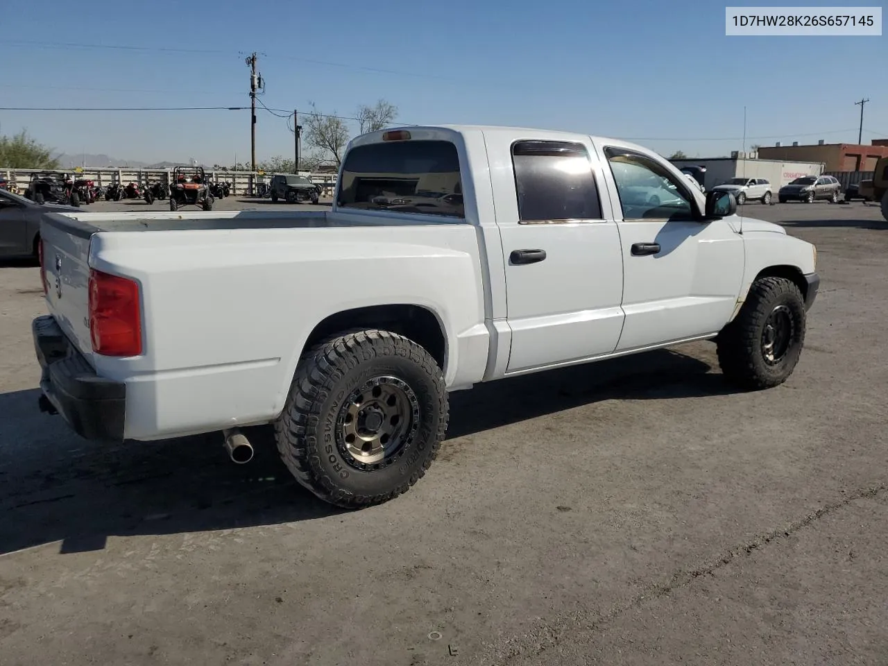 2006 Dodge Dakota Quad VIN: 1D7HW28K26S657145 Lot: 74333034