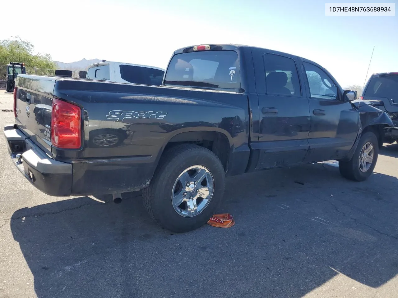 2006 Dodge Dakota Quad Slt VIN: 1D7HE48N76S688934 Lot: 75057094