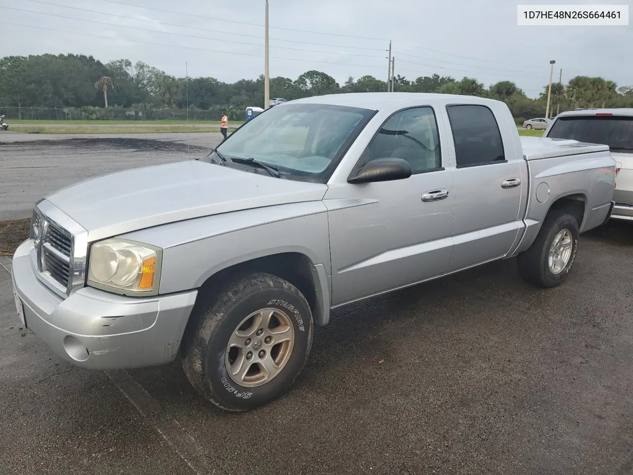 2006 Dodge Dakota Quad Slt VIN: 1D7HE48N26S664461 Lot: 75167334