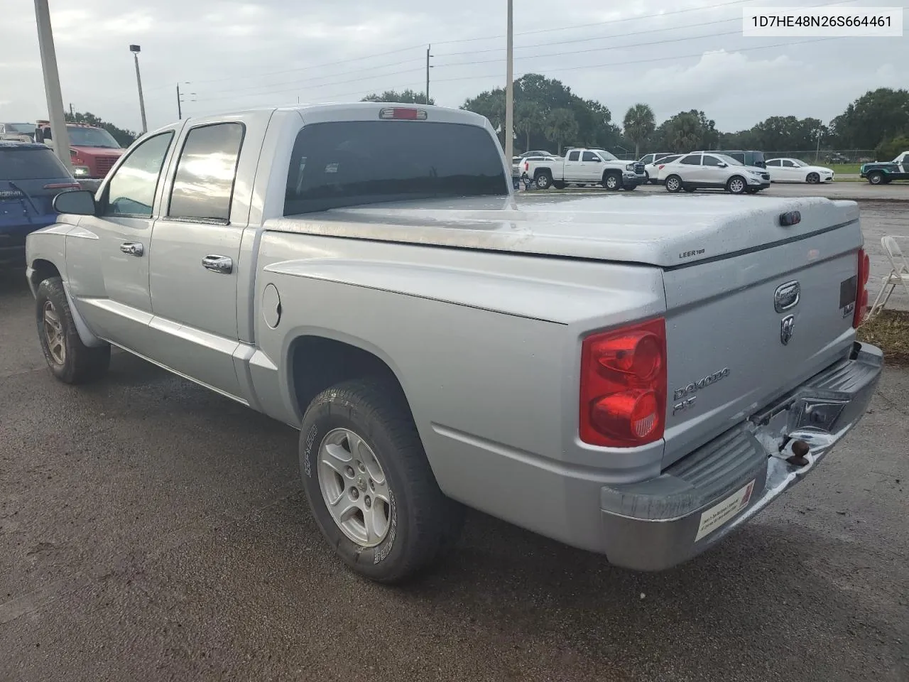 2006 Dodge Dakota Quad Slt VIN: 1D7HE48N26S664461 Lot: 75167334