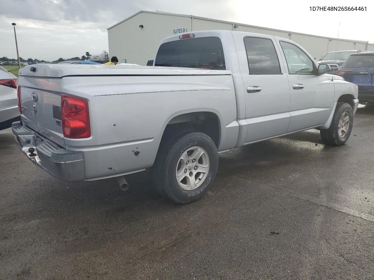 2006 Dodge Dakota Quad Slt VIN: 1D7HE48N26S664461 Lot: 75167334