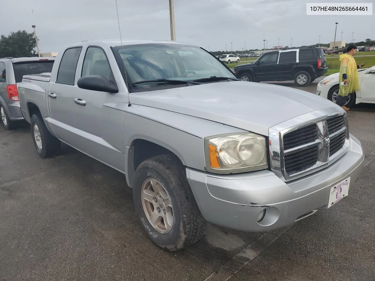 2006 Dodge Dakota Quad Slt VIN: 1D7HE48N26S664461 Lot: 75167334