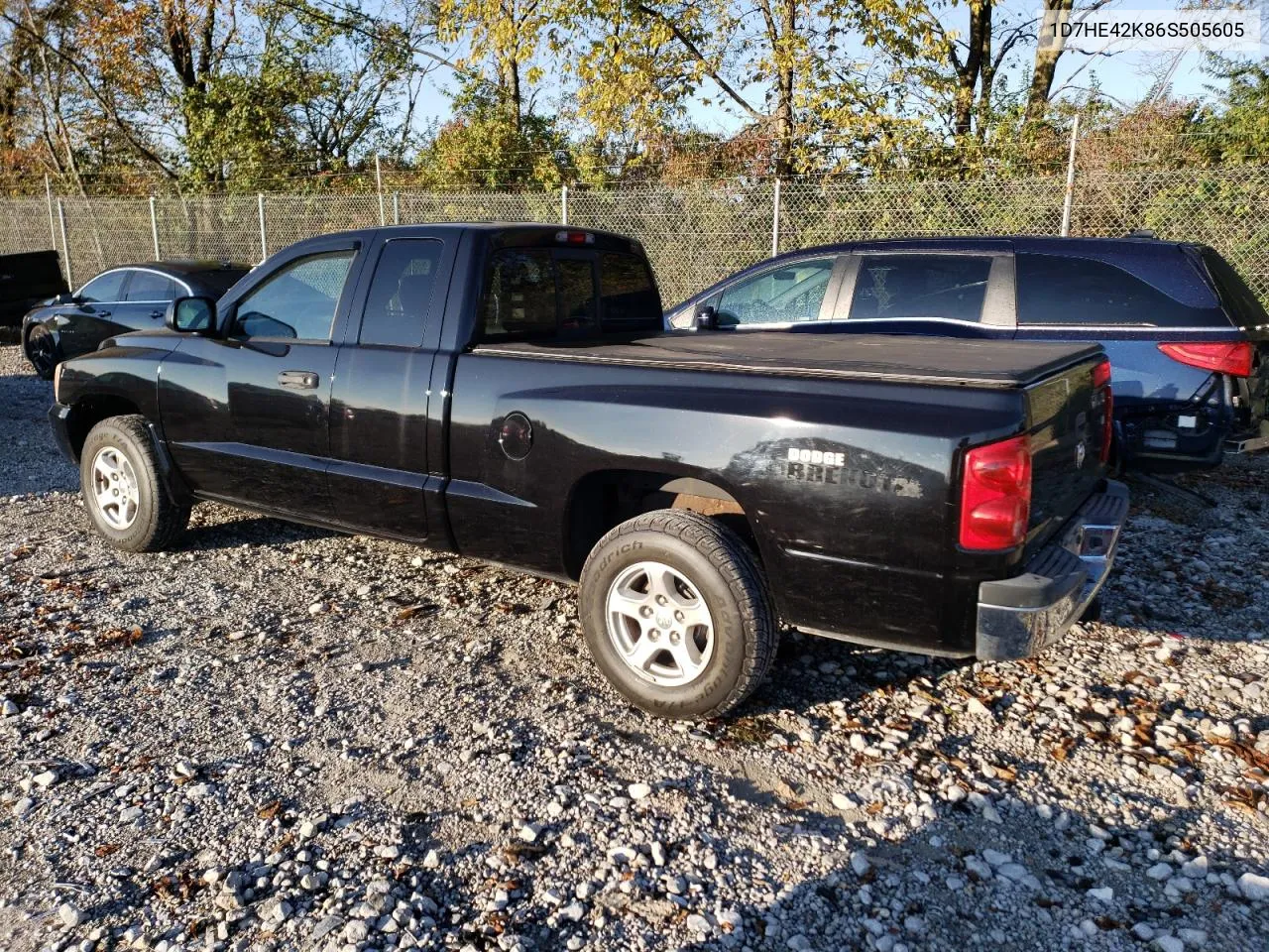 2006 Dodge Dakota Slt VIN: 1D7HE42K86S505605 Lot: 76208564