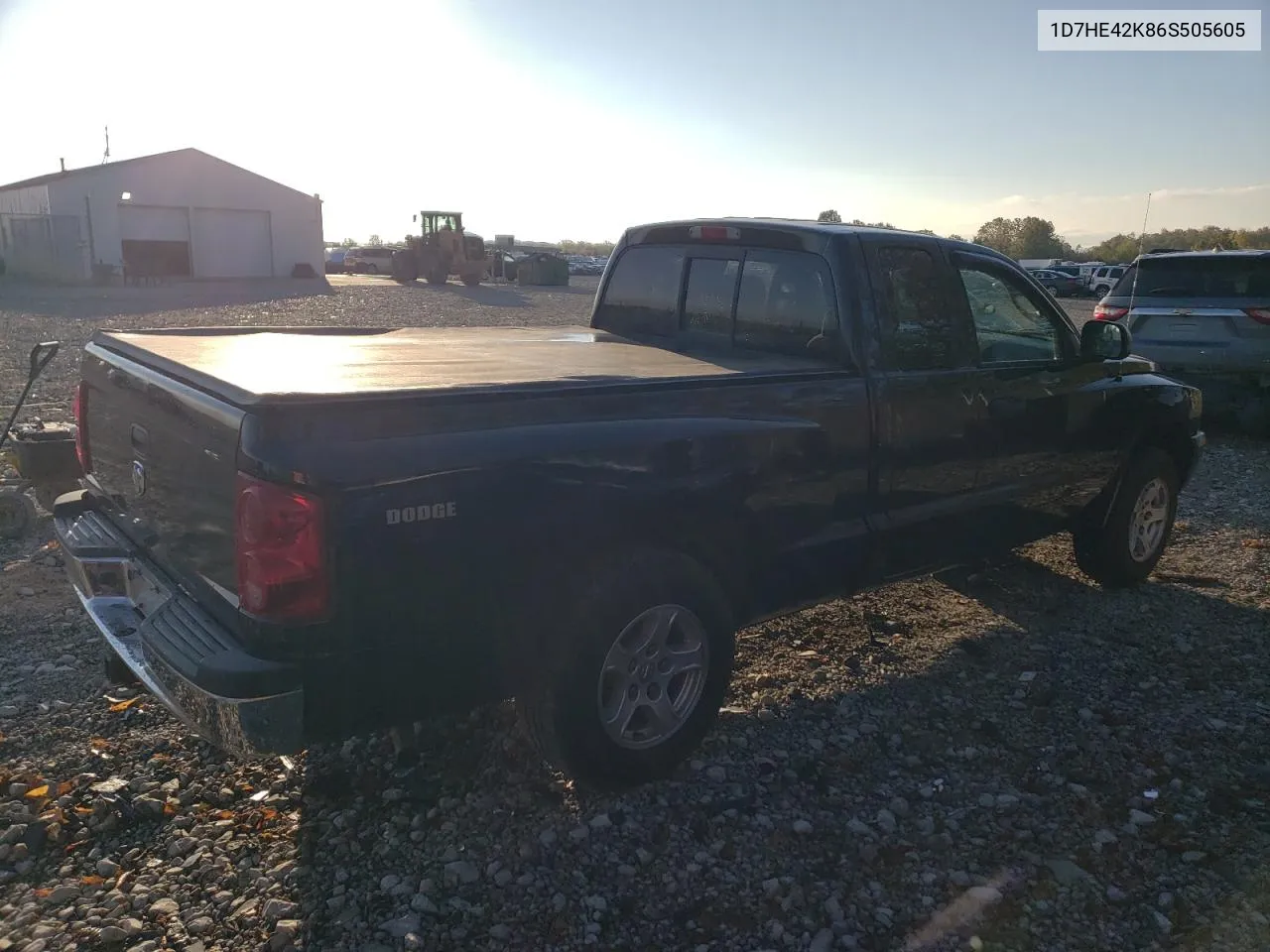 2006 Dodge Dakota Slt VIN: 1D7HE42K86S505605 Lot: 76208564