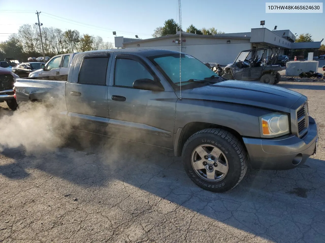 2006 Dodge Dakota Quad Slt VIN: 1D7HW48K46S624630 Lot: 76592394