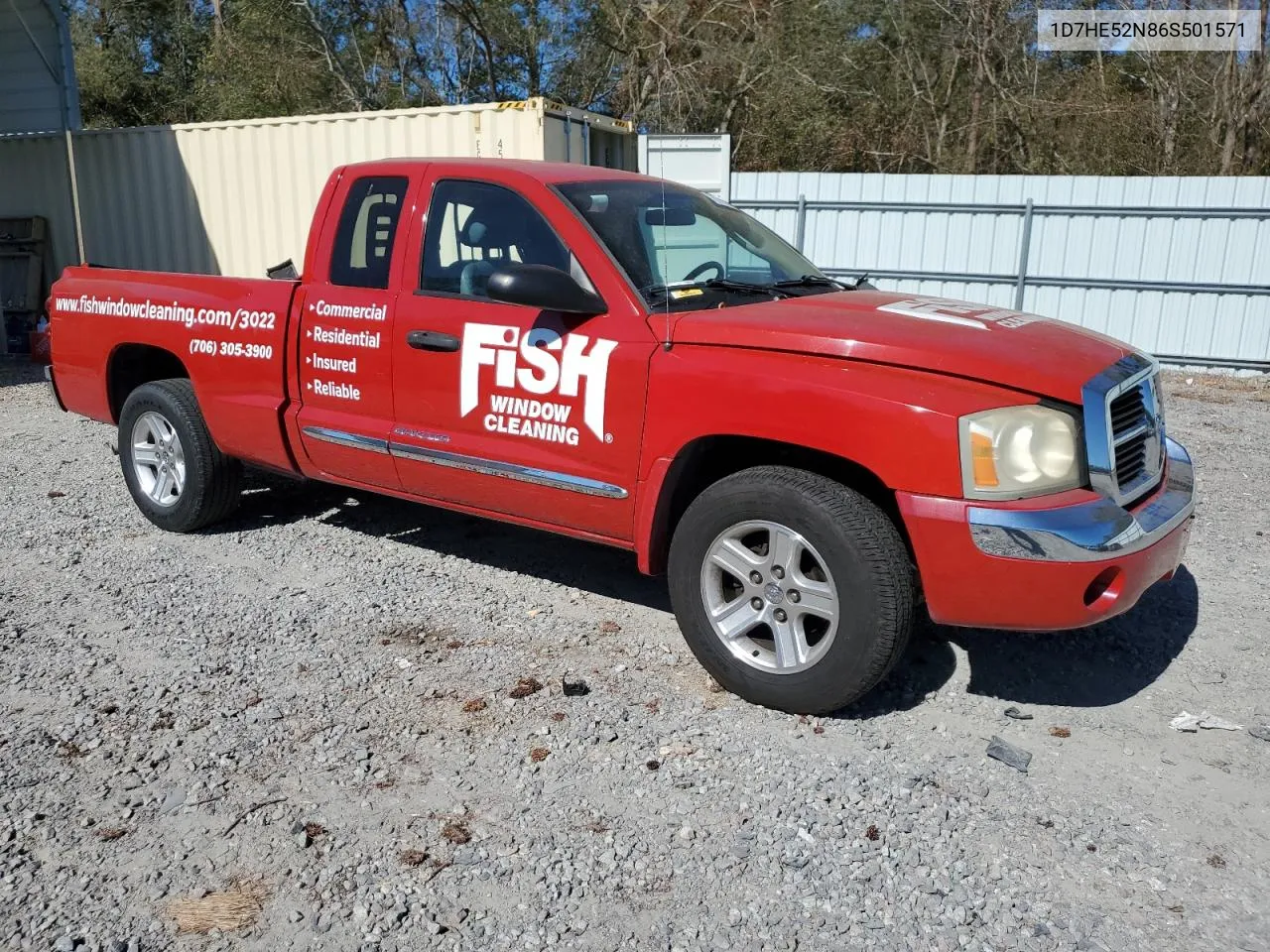 2006 Dodge Dakota Laramie VIN: 1D7HE52N86S501571 Lot: 76761354