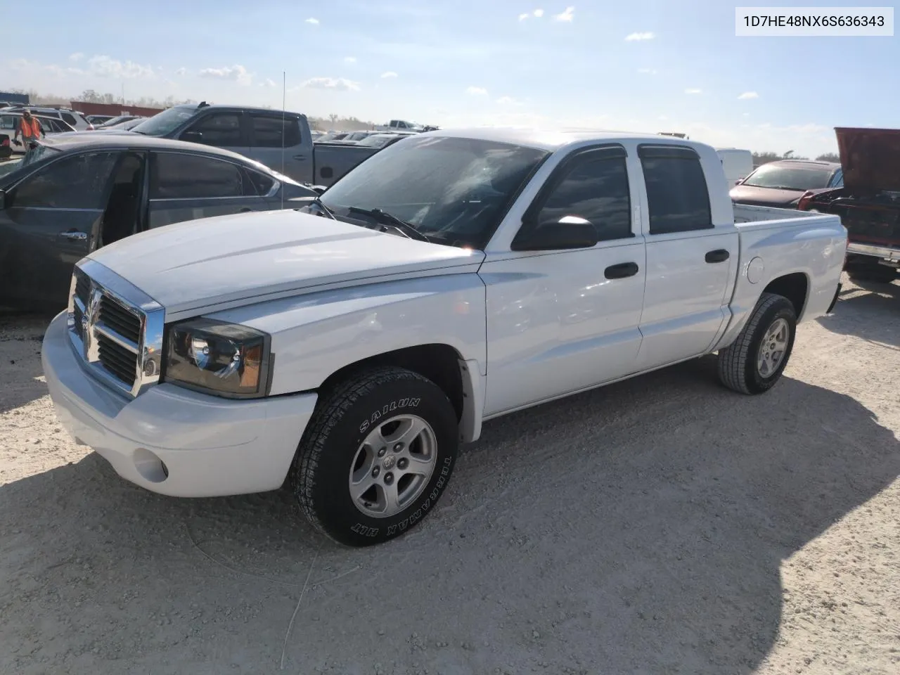 2006 Dodge Dakota Quad Slt VIN: 1D7HE48NX6S636343 Lot: 77351904