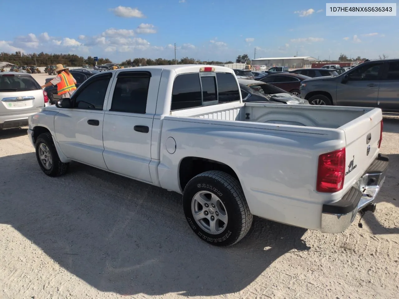 2006 Dodge Dakota Quad Slt VIN: 1D7HE48NX6S636343 Lot: 77351904