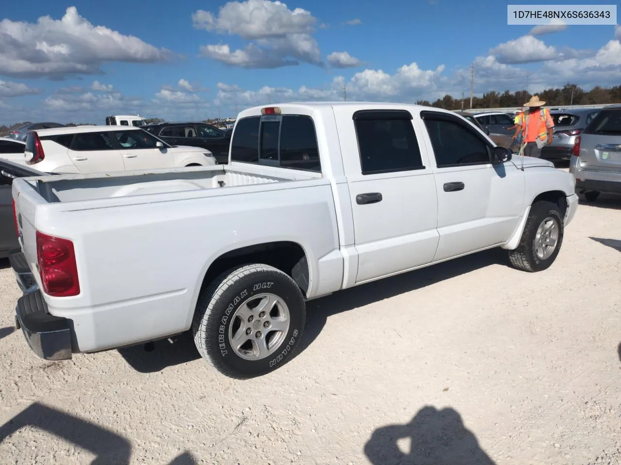 2006 Dodge Dakota Quad Slt VIN: 1D7HE48NX6S636343 Lot: 77351904