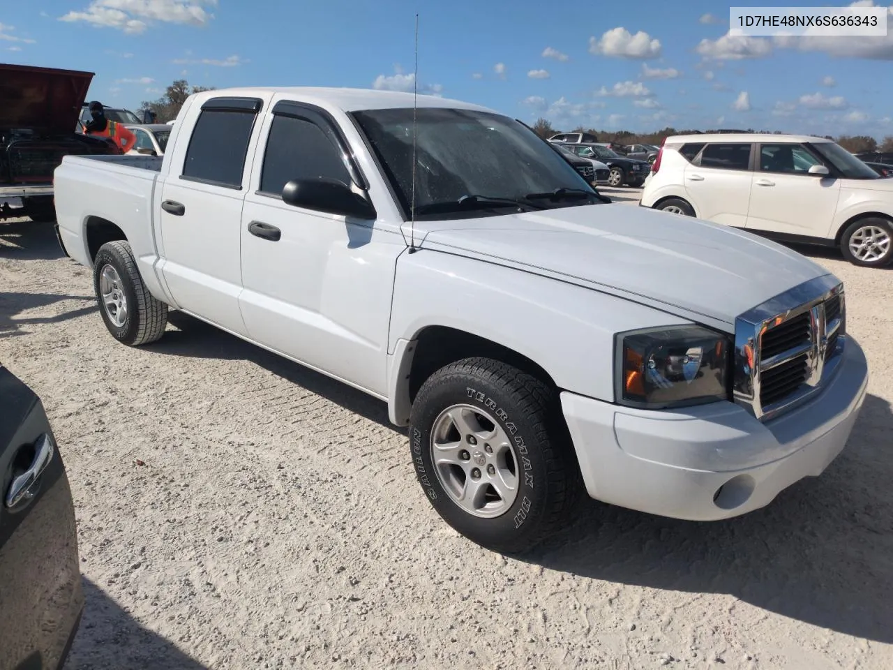 2006 Dodge Dakota Quad Slt VIN: 1D7HE48NX6S636343 Lot: 77351904