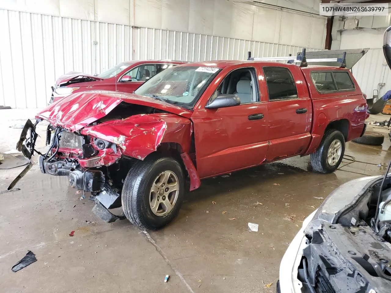 2006 Dodge Dakota Quad Slt VIN: 1D7HW48N26S639797 Lot: 77394254