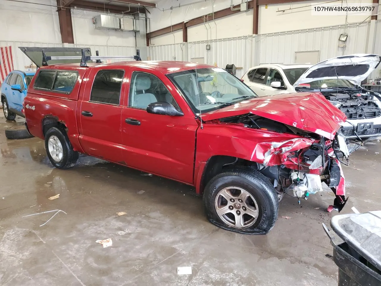 2006 Dodge Dakota Quad Slt VIN: 1D7HW48N26S639797 Lot: 77394254