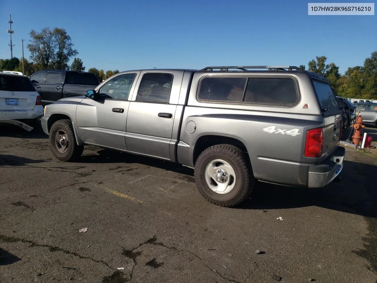 2006 Dodge Dakota Quad VIN: 1D7HW28K96S716210 Lot: 77416344