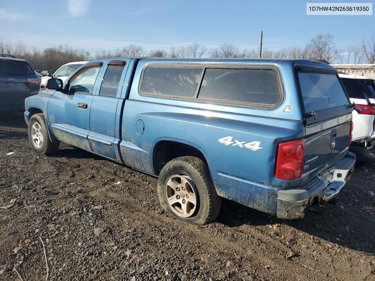 2006 Dodge Dakota Slt VIN: 1D7HW42N26S619350 Lot: 78678944