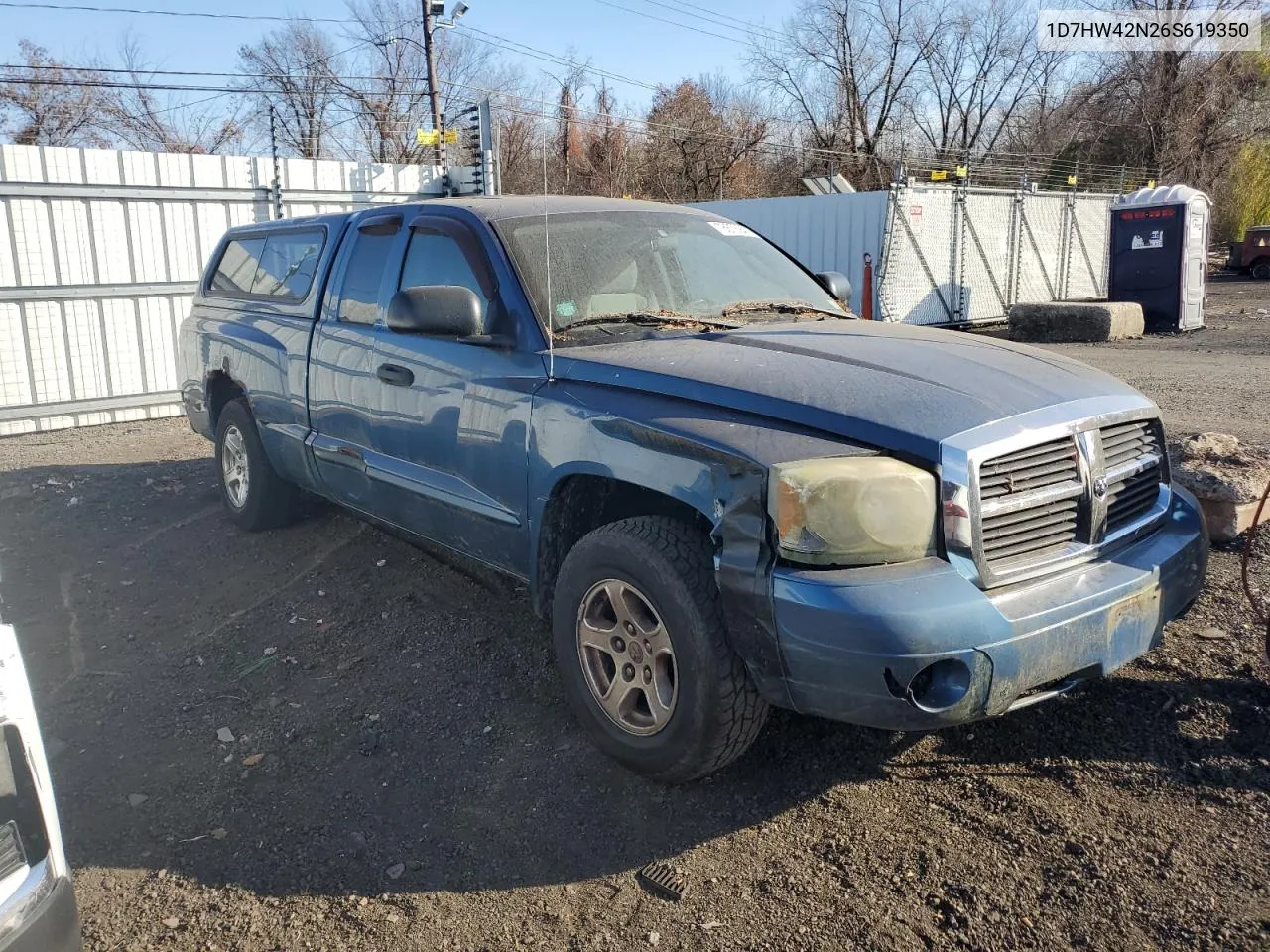 2006 Dodge Dakota Slt VIN: 1D7HW42N26S619350 Lot: 78678944