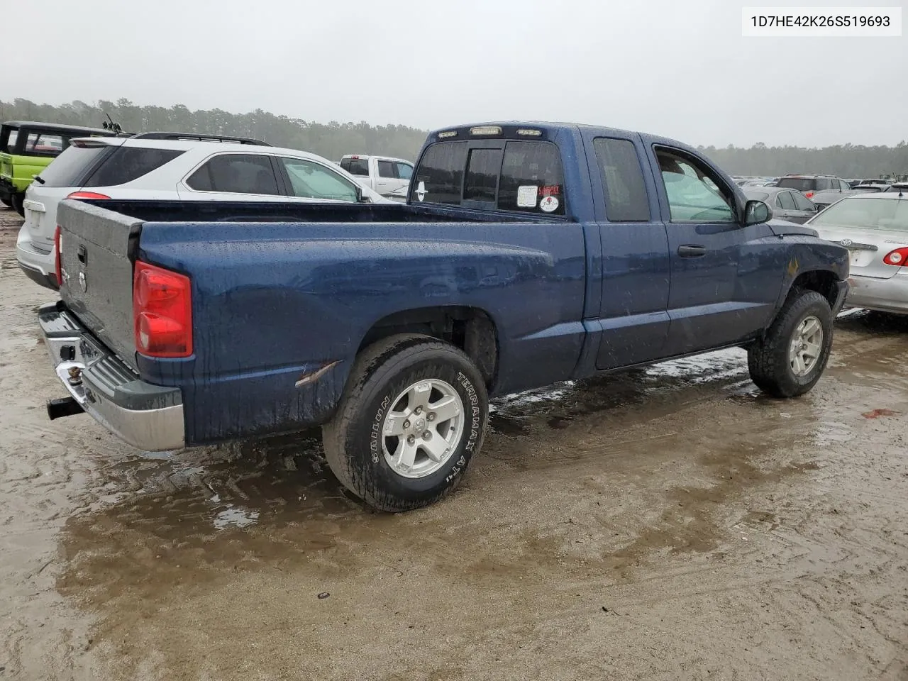 2006 Dodge Dakota Slt VIN: 1D7HE42K26S519693 Lot: 78713104