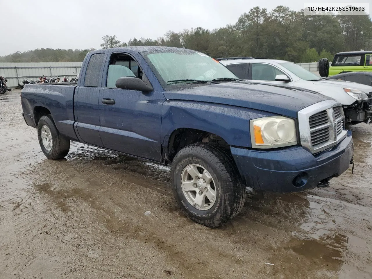 2006 Dodge Dakota Slt VIN: 1D7HE42K26S519693 Lot: 78713104