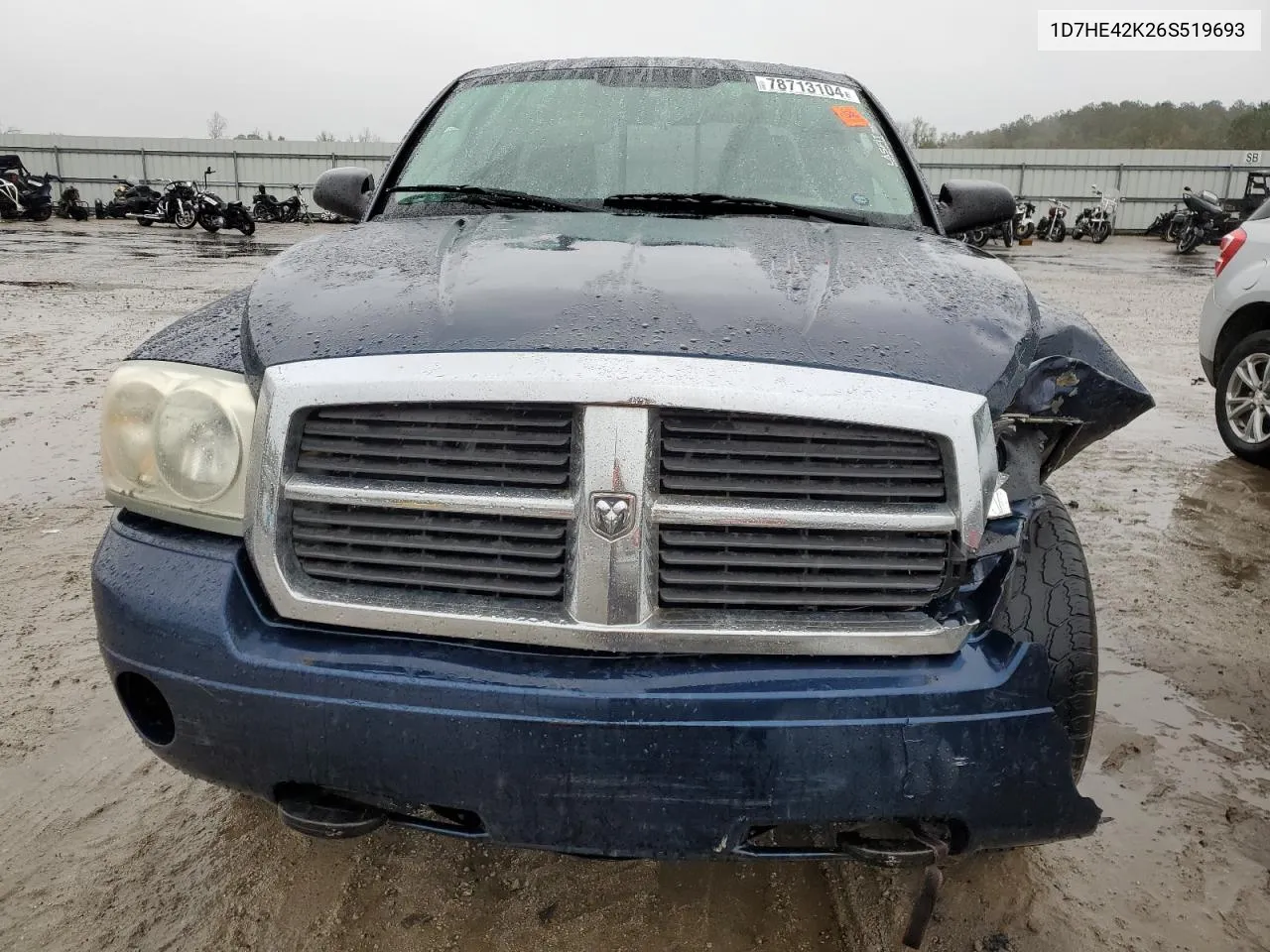 2006 Dodge Dakota Slt VIN: 1D7HE42K26S519693 Lot: 78713104