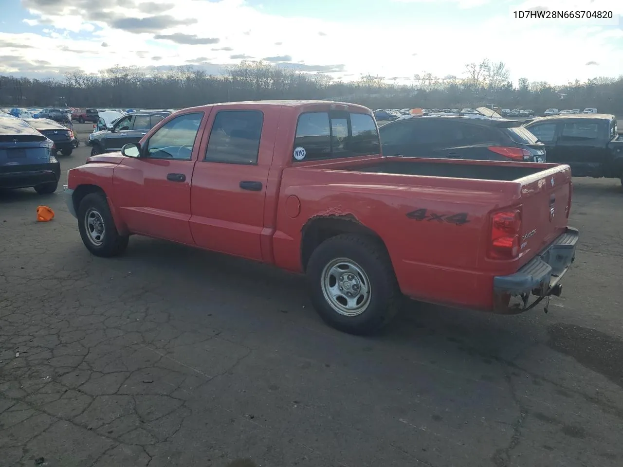 2006 Dodge Dakota Quad VIN: 1D7HW28N66S704820 Lot: 80368164