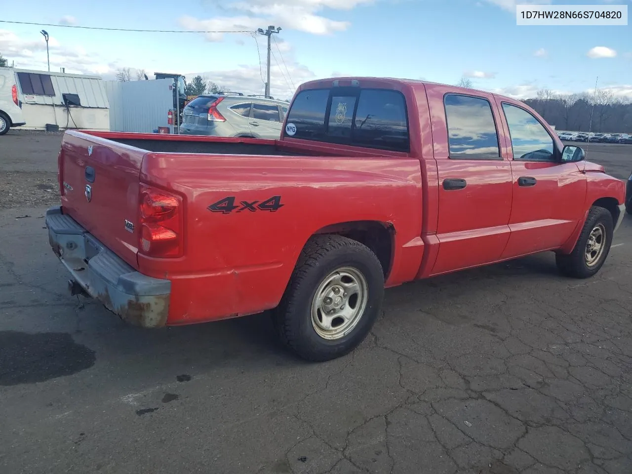 2006 Dodge Dakota Quad VIN: 1D7HW28N66S704820 Lot: 80368164