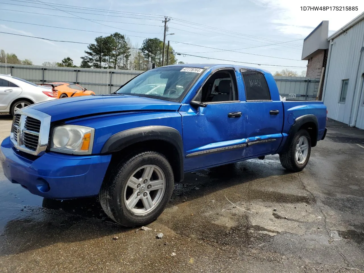 2007 Dodge Dakota Quad Slt VIN: 1D7HW48P17S215885 Lot: 47779764