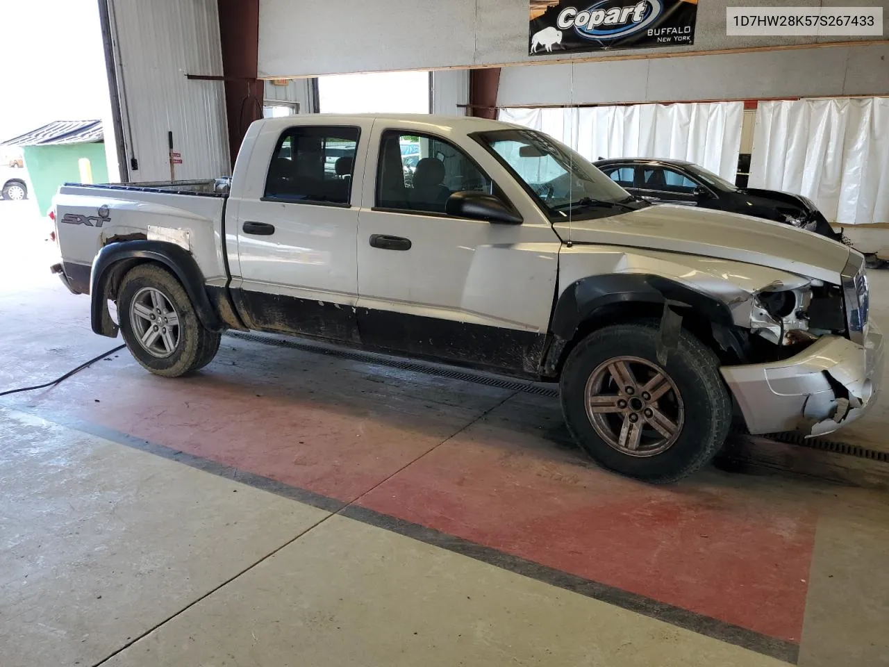 2007 Dodge Dakota Quad VIN: 1D7HW28K57S267433 Lot: 55449574