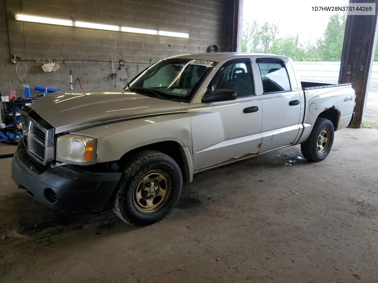 2007 Dodge Dakota Quad VIN: 1D7HW28N37S144269 Lot: 56395474