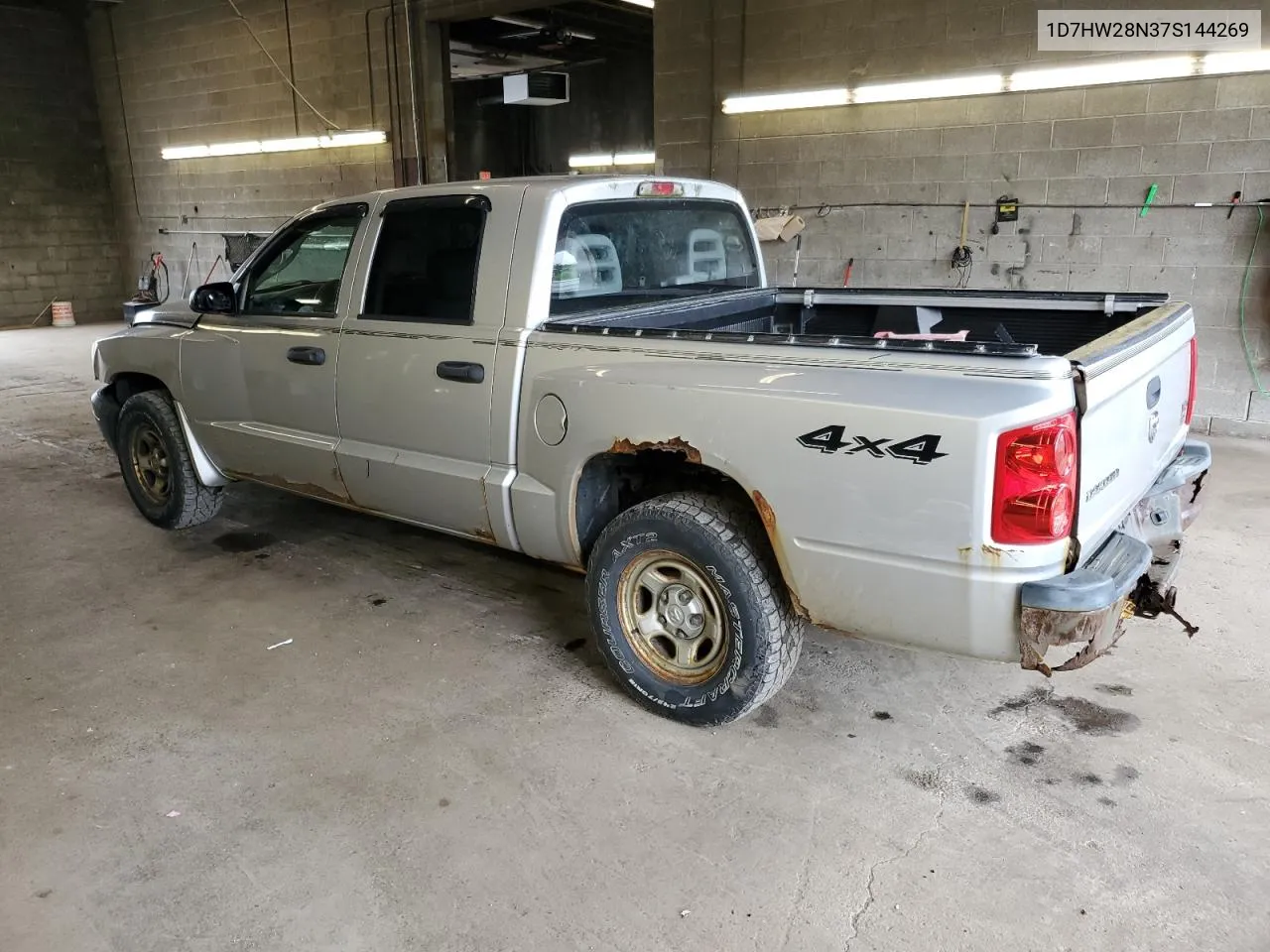 2007 Dodge Dakota Quad VIN: 1D7HW28N37S144269 Lot: 56395474